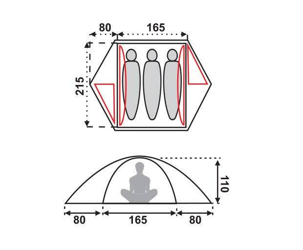 Namiot VEIG PRO III / 3.6 kg